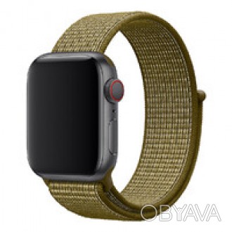 Ремешок iLoungeMax Sport Loop Olive Flak для Apple Watch 45mm | 44mm | 42mm Seri. . фото 1