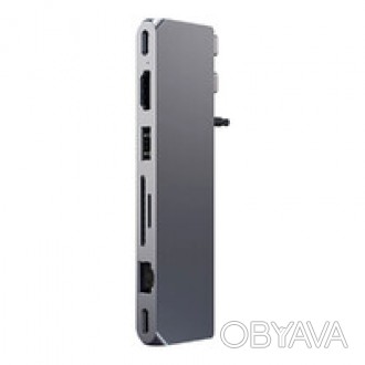 Хаб Satechi Aluminum USB-C Pro Hub Max Adapter — это лучший помощник для M. . фото 1