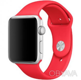 Ремешок 42mm/44mm (PRODUCT) RED Sport Band (MLDJ2/MQXE2) S/M&M/L для Apple Watch. . фото 1