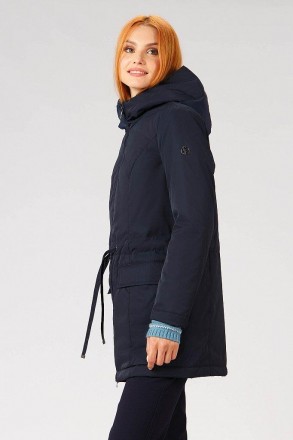 Удлиненная куртка женская от финского бренда Finn Flare. Модель украшена удобным. . фото 5