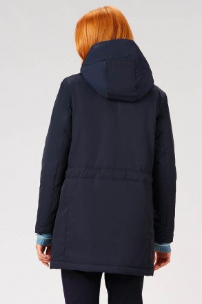 Удлиненная куртка женская от финского бренда Finn Flare. Модель украшена удобным. . фото 4