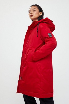 Длинная зимняя куртка от финского бренда Finn Flare. Оптимальная длинна до изгиб. . фото 3