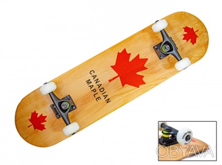 Скейт деревянный Скейтборд "Canada 100%" Red
Энергичный, веселый и эмоциональный. . фото 1