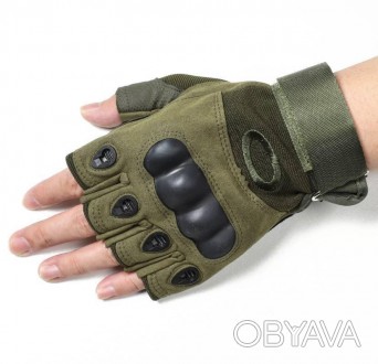 Тактические перчатки с закрытыми пальцами и усиленным протектором привлекают вни. . фото 1
