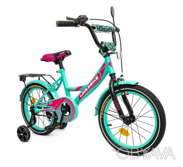 ![CDATA[Велосипед детский 2-х колес.16"" 211601(1 шт)Like2bike Sky, бирюзовый, р. . фото 1