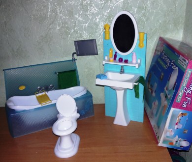 Кукольная мебель Глория Gloria 2820 Фантастическая ванная Леди
Комплектация :
	в. . фото 10