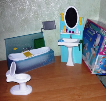 Кукольная мебель Глория Gloria 2820 Фантастическая ванная Леди
Комплектация :
	в. . фото 4