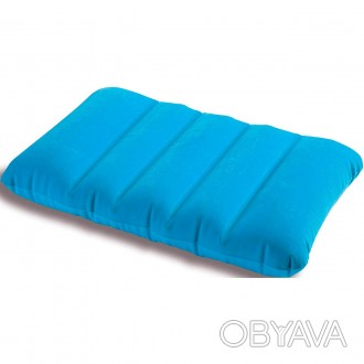 Технічні характеристики товару "Надувна флокована подушка Intex 68676, блакитна". . фото 1