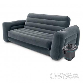 Технічні характеристики товару "Надувний диван Intex 66552 — 3, 203 х 224 х 66 с. . фото 1