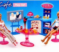 Кукольная мебель Глория Gloria 2918 Кафе куклы Барби
Комплектація : кухня, стіл,. . фото 3
