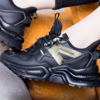 Женские кроссовки черные Querida 2695 Кроссовки женские выполнены из искусственн. . фото 7