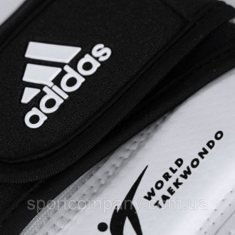 Перчатки для Тхеквондо WTF Adidas ADITFG01 белые таэквондо накладки с напульсник. . фото 9