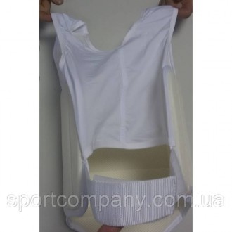 Защита корпуса для каратэ WKF Daedo белый жилет защитный груди торса на грудь жи. . фото 6