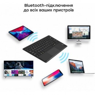 Беспроводная Bluetooth клавиатура с тачпадом AIRON Easy Tap для Smart TV и планш. . фото 10