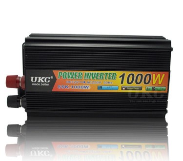 Преобразователь инвертор UKC 12V-220V 1000WАвтомобильный инвертор UKC Power Inve. . фото 2