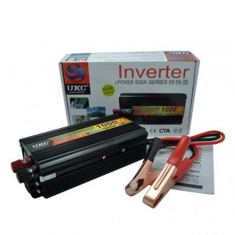 Преобразователь инвертор UKC 12V-220V 1000WАвтомобильный инвертор UKC Power Inve. . фото 4