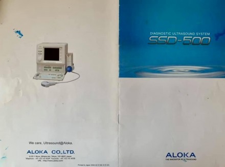 Портативный аппарат ALOKA SSD 500  . . фото 3