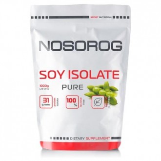 Nosorog Soy Isolate Protein 1 кг, без вкусовых добавок – пищевая добавка на осно. . фото 2