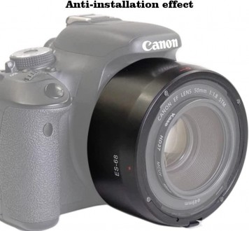 Бленда ES-68 для объективов Canon. Использование бленды ограничивает поток боков. . фото 4