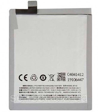 Батарея, АКБ, акумулятор BT42 для смартфона Meizu M1 Note Li-ion 3.8V Ємність: 3. . фото 2