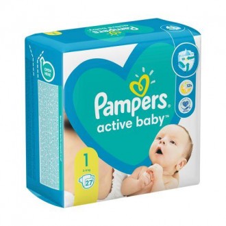 Подгузники Pampers Active Baby размер 1 (2-5 кг), 27 шт. Киев. фото 1 Подгузники Pampers Active Baby размер 1 (2-5 кг), 27 шт. Киев. фото 1