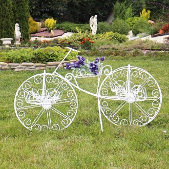 Великий двоколісний велосипед для вазонів – якісний садовий декор українського в. . фото 2