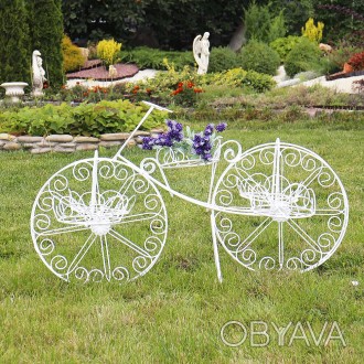 Великий двоколісний велосипед для вазонів – якісний садовий декор українського в. . фото 1