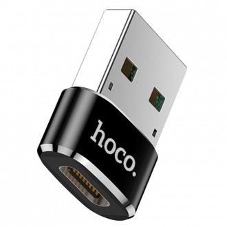 Описание Переходника USB-USB Type-C HOCO UA6, черный
Переходник USB-USB Type-C H. . фото 2