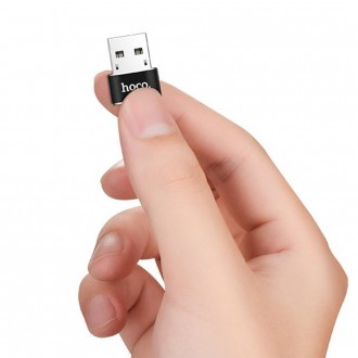Описание Переходника USB-USB Type-C HOCO UA6, черный
Переходник USB-USB Type-C H. . фото 5