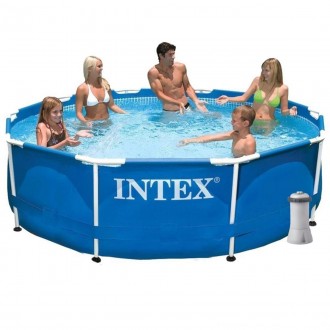 Каркасный бассейн Intex, 305х76 см (картриджный фильтр-насос 2 006 л/ч, тент, по. . фото 2