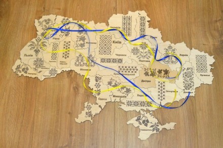 Карта-пазл Украины под вышивку
Вышивка – один из национальных символов Украины. . . фото 4
