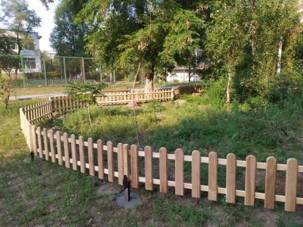 Деревянный заборчик LNK "Люкс" 2000*500 мм. из Сосна - идеально подойдет для клу. . фото 3