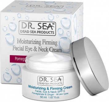 Dr. Sea Moisturizing and Firming Facial, Eye and Neck Skin Cream with Pomegranat. . фото 2