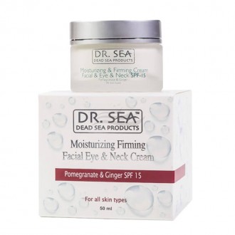 Dr. Sea Moisturizing and Firming Facial, Eye and Neck Skin Cream with Pomegranat. . фото 3