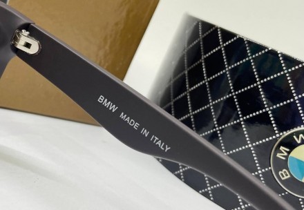 Солнцезащитные очки прямоугольники BMW линзы поляризованные коричневые в пластик. . фото 6