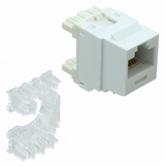 Белый модуль Panduit UTP кат 6 KeyStone для компьютерных розеток и патч-панелей . . фото 2