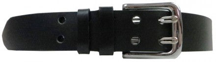 Широкий мужской кожаный ремень под джинсы Skipper 1437-50 черный, ширина 5 см Ши. . фото 4