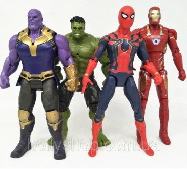 Фигурки Avengers из фильма Раскол Мстителей выполнены из пластика, руки и ноги п. . фото 3