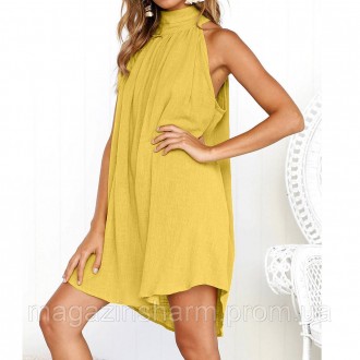 Шикарное летнее платье желтое. Идеально подойдет платье для лета, будет уместно . . фото 3