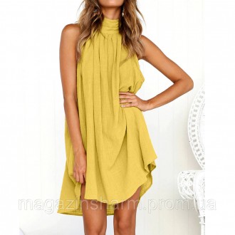 Шикарное летнее платье желтое. Идеально подойдет платье для лета, будет уместно . . фото 2