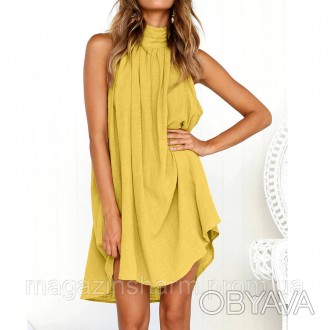 Шикарное летнее платье желтое. Идеально подойдет платье для лета, будет уместно . . фото 1