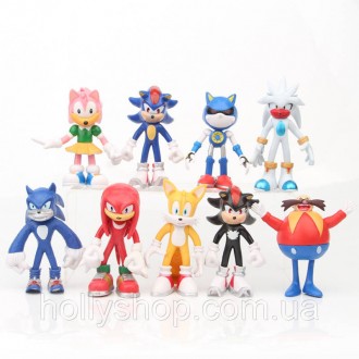 Набор фигурок из вселенной Sonic: Thе Hedgehog.
Комплект состоит из 9-ти фигурок. . фото 2