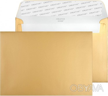 
	Упаковка 50 шт.
	Конверт в золотом цвете
	Качественная бумага плотностью 130 г. . фото 1