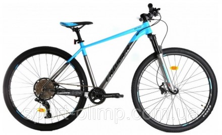 Велосипед найнер Crosser MT-036 29" (рама 17, 2*9) Hidraulic L-TWOO сіро-блакитн. . фото 2