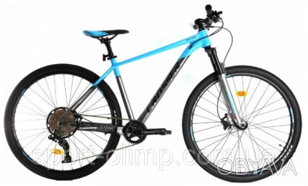 Велосипед найнер Crosser MT-036 29" (рама 17, 2*9) Hidraulic L-TWOO сіро-блакитн. . фото 1