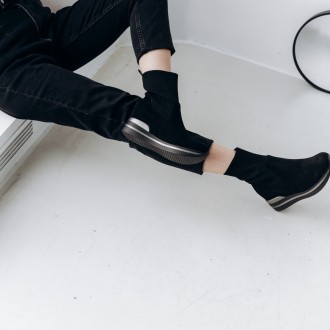 Женские ботинки черные Windy 3301 Ботинки женские выполнены из искусственной зам. . фото 4