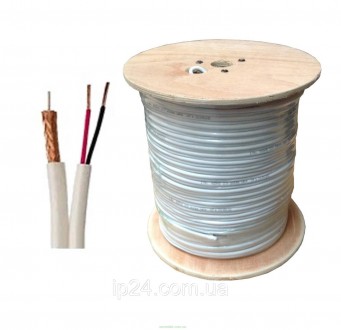  Комбинированный недорогой кабель коаксиальный RG-59+2*0,5 INDOOR (305м) TRINIX . . фото 4