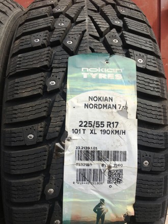 Продам НОВЫЕ зимние шины Nokian:
225/55R17 101T XL Nordman 7  Nokian (РФ) - зав. . фото 4