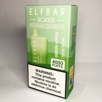 Одноразовая Pod система Elf Bar BC4000 с перезаряжаемой батареей емкостью 650 мА. . фото 3