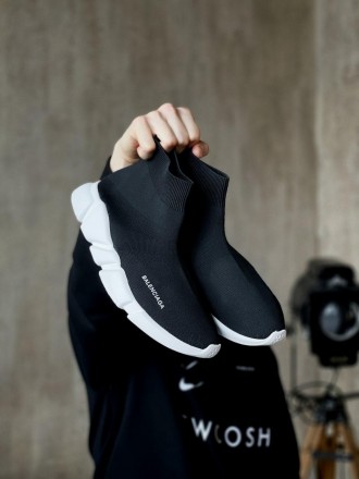Кроссовки мужские черные Balenciaga Speed trainer (03290). Киев. фото 1 Кроссовки мужские черные Balenciaga Speed trainer (03290). Киев. фото 1
